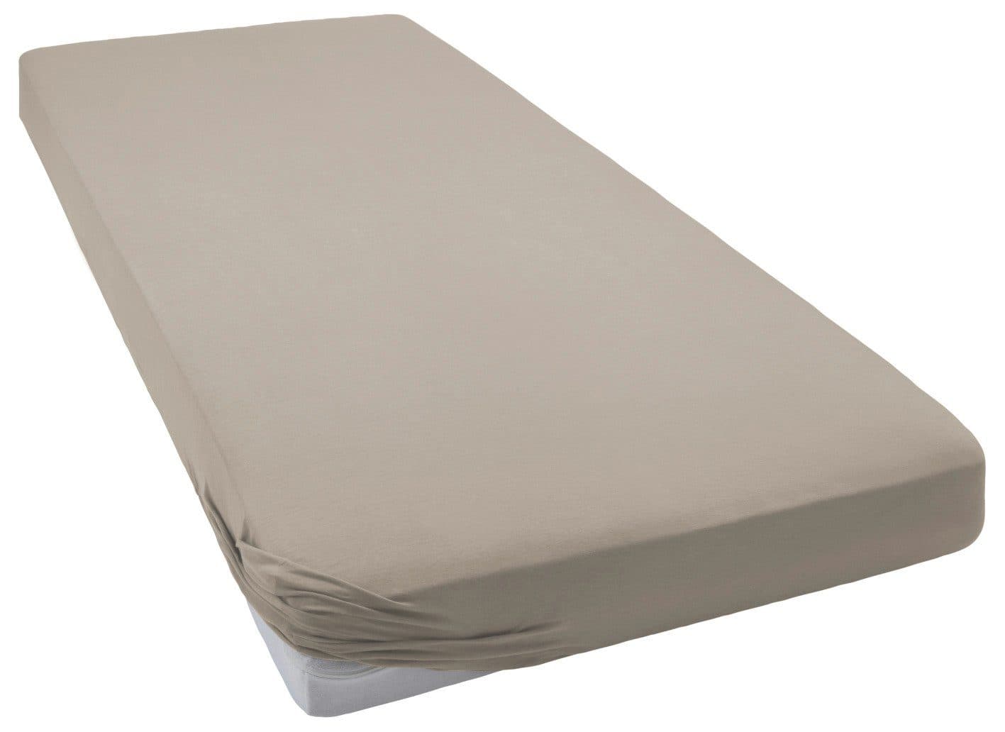 BELLANA Spannbettlaken Jersey-Elasthan Taupe Premium - Bild 2
