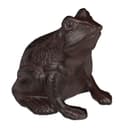 relaxdays Gartenfigur Frosch antik Braun Gusseisen Bild 2