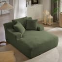 Fanttik Cord-Schlafsofa 165 cm Grün Bild 2