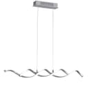 Home4Living Pendelleuchte LED 2-flg. Nickel matt/Weiß Bild 2