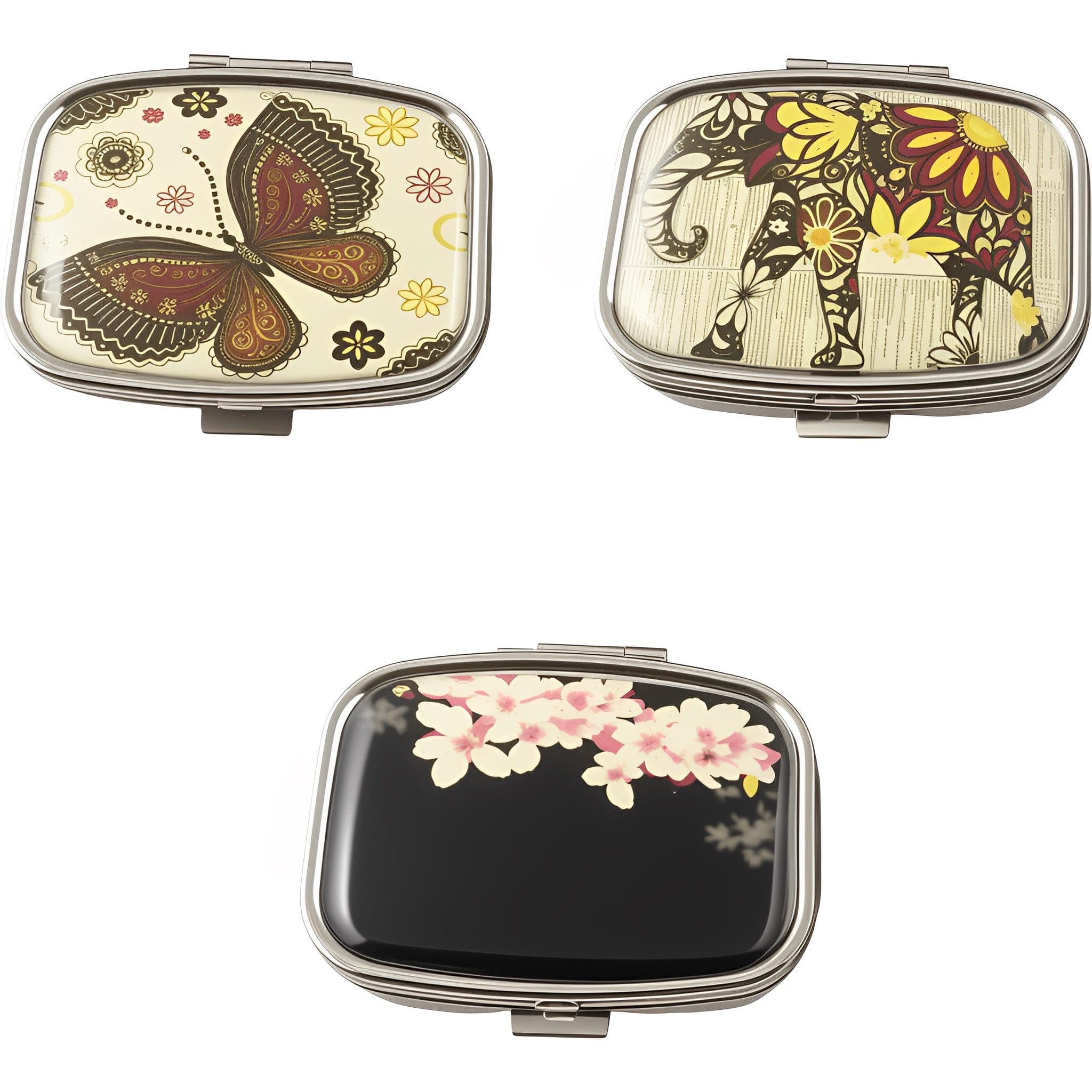 The Beauty House Pillendose Rechteckig Schwarz Glas Metall - Bild 2