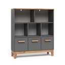VitaliSpa® Bücherregal Malia Grau/Artisan 8 Fächer Bild 2