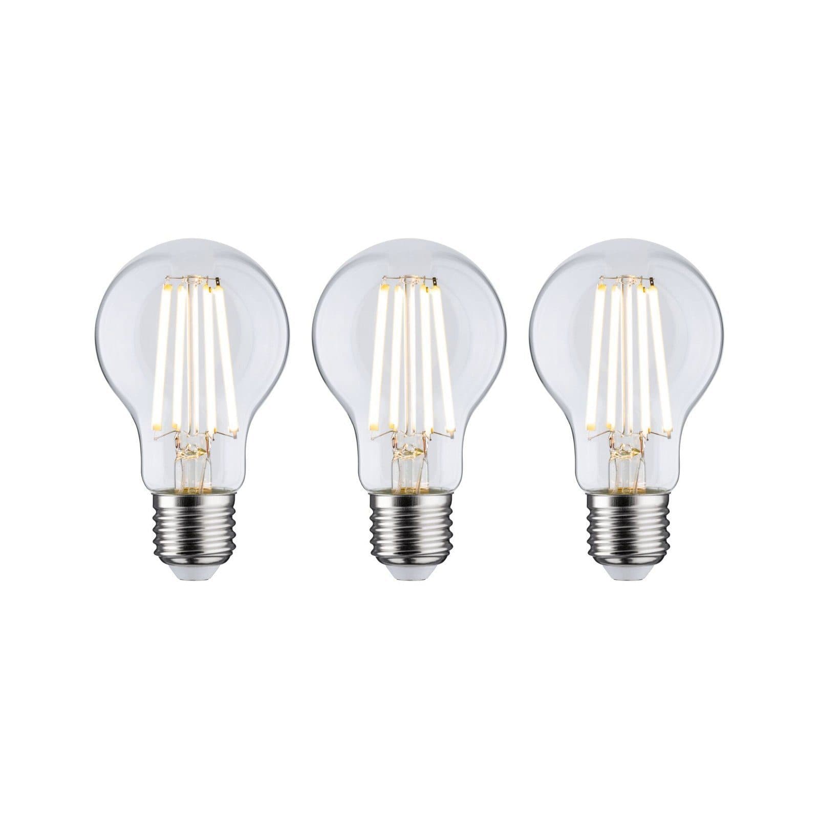 Paulmann LED-Leuchtmittel Eco-Line 3er Pack E27 4W 3000K Warmweiß Klar - Bild 2