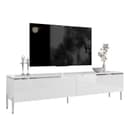 Lookway TV-Schrank AURORA SILVER Weiß Silber Hochglanz LED Bild 2