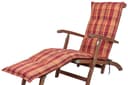 KETTtex Sesselauflage Deckchair Florence 2136 Orange-Rot Kariert Bild 2