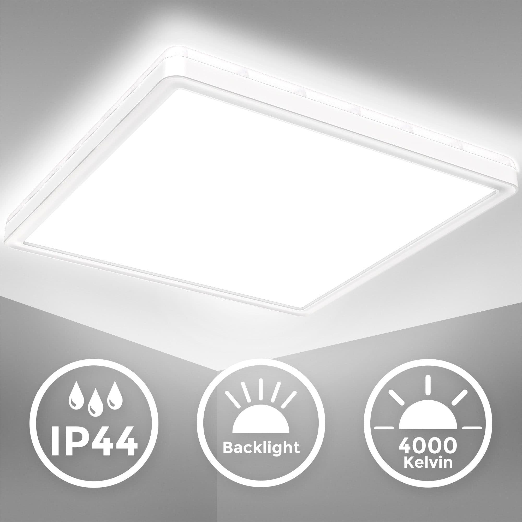 B.K.LICHT LED Deckenleuchte Ultraflach Neutralweiß - Bild 2
