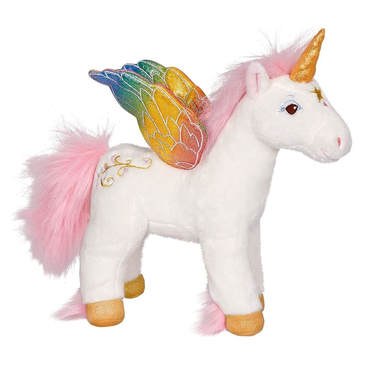 COPPENRATH DIE SPIEGELBURG Einhorn Cosy Plüsch Kuscheltier Bunt Glitzerndes Horn