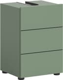 Welltime Waschbeckenunterschrank BIEL Smoke Green Nachbildung/schwarz Bild 2