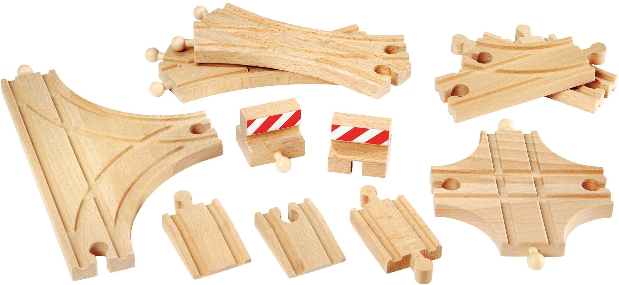 BRIO® Gleise-Set Ergänzungsset Holzschienensystem 11 Teile - Bild 2