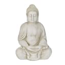 relaxdays Buddha Figur 70 cm Creme Polyresin Bild 2
