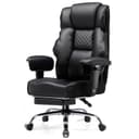 GTPLAYER Gaming-Stuhl Schwarz Ergonomisch bis 180 kg mit Fußstütze Bild 2
