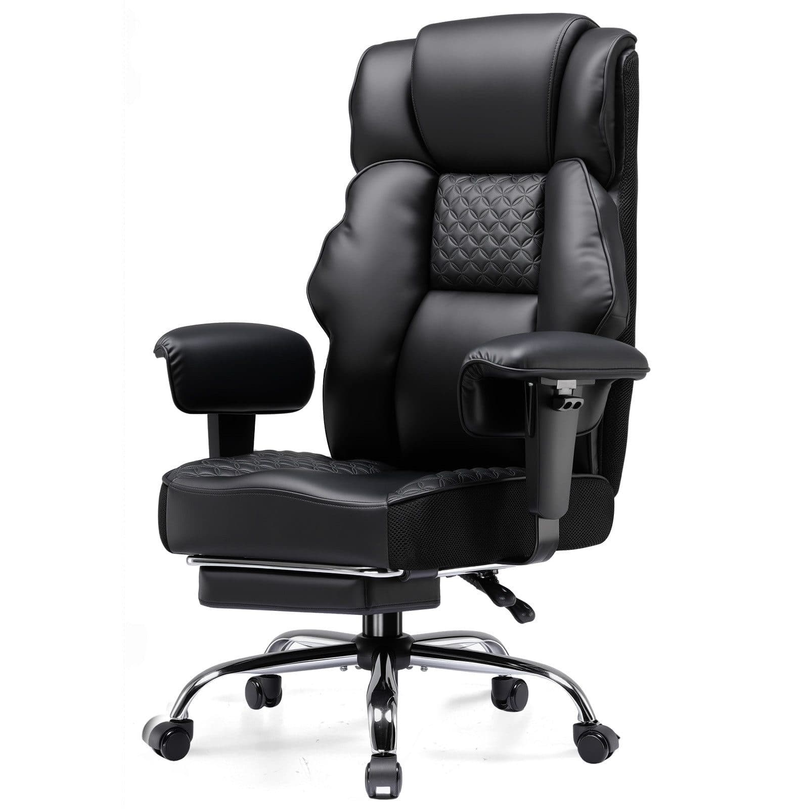 GTPLAYER Gaming-Stuhl Schwarz Ergonomisch bis 180 kg mit Fußstütze - Bild 2