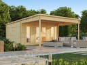 Fjordholz Gartenhaus Mali 28 D Pultdach Fichte Natur Bild 2