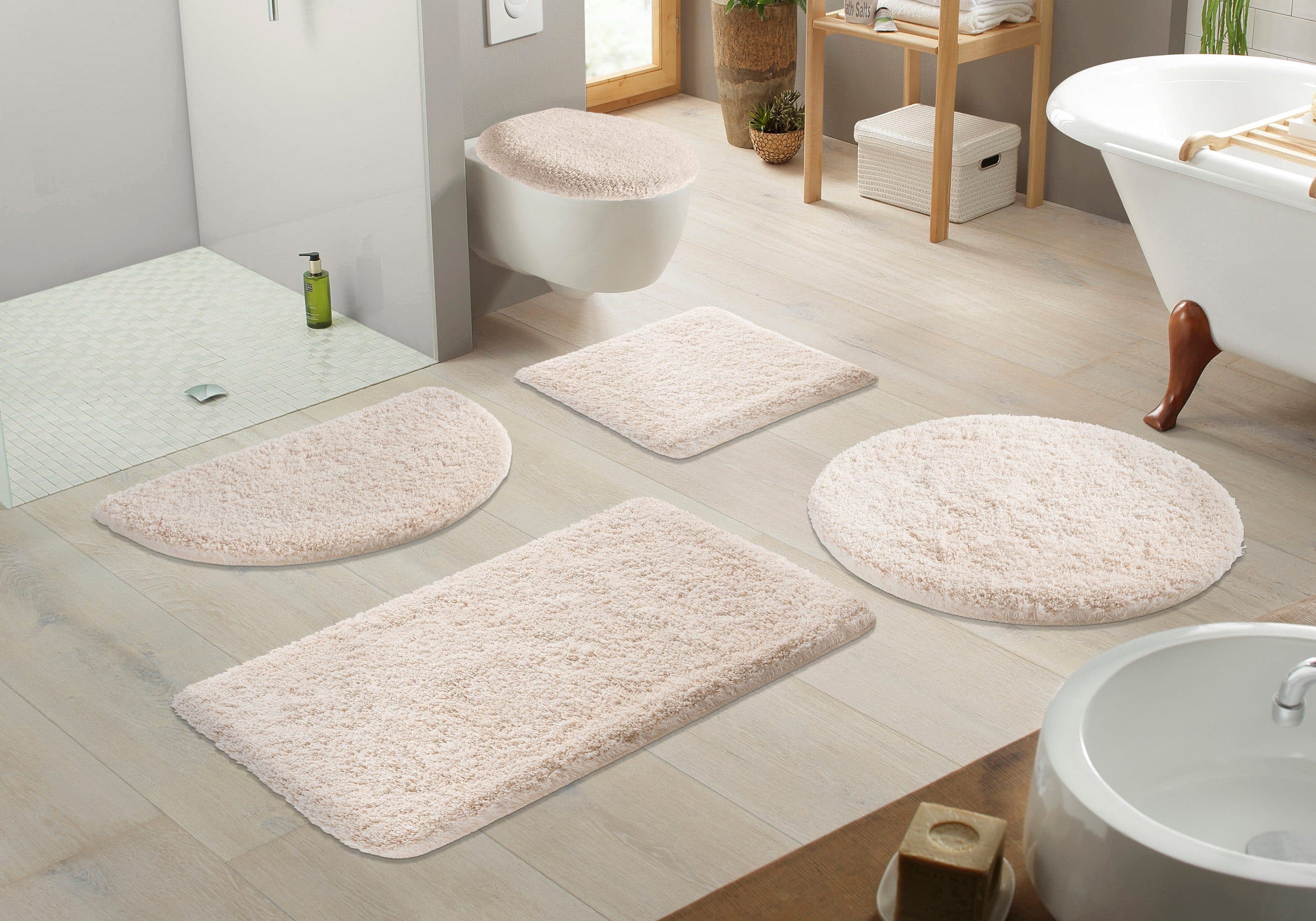 Kleine Wolke Badematte Mellow Beige Polyester Rutschhemmend - Bild 2
