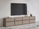 OTTO home Lowboard Cross Modernes TV-Board Braun Grifflos Bild 2