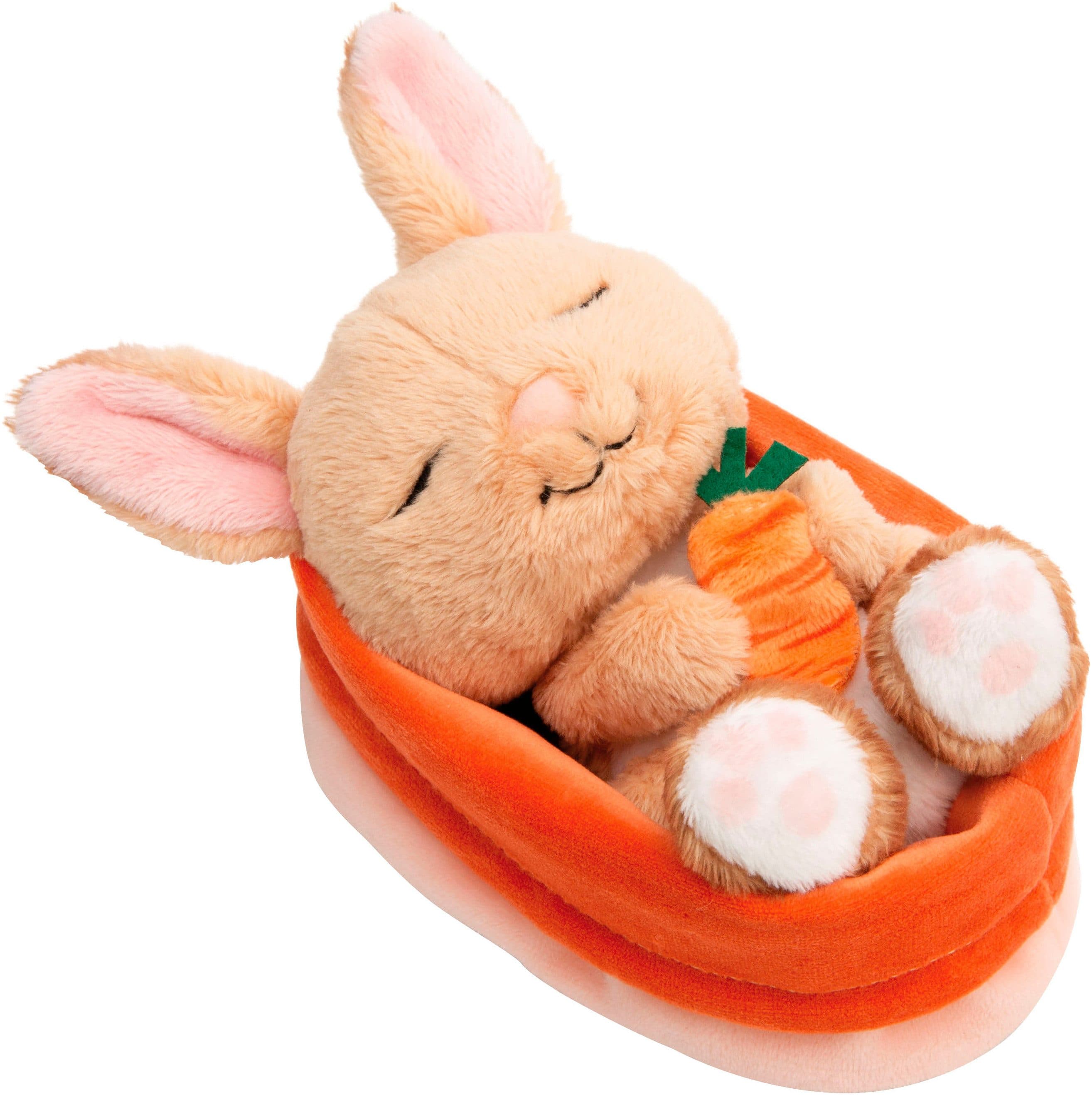 Nici Kuscheltier Sleeping Pets GREEN Hase 12 cm im Körbchen - Bild 2