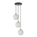 HOME DELUXE Hängeleuchte SUNA Schwarz/Weiß Glas Aluminium Bild 2