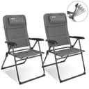 HOMECALL Campingstuhl 2er Set UV-beständig Klappstuhl mit verstellbarer Lehne Bild 2