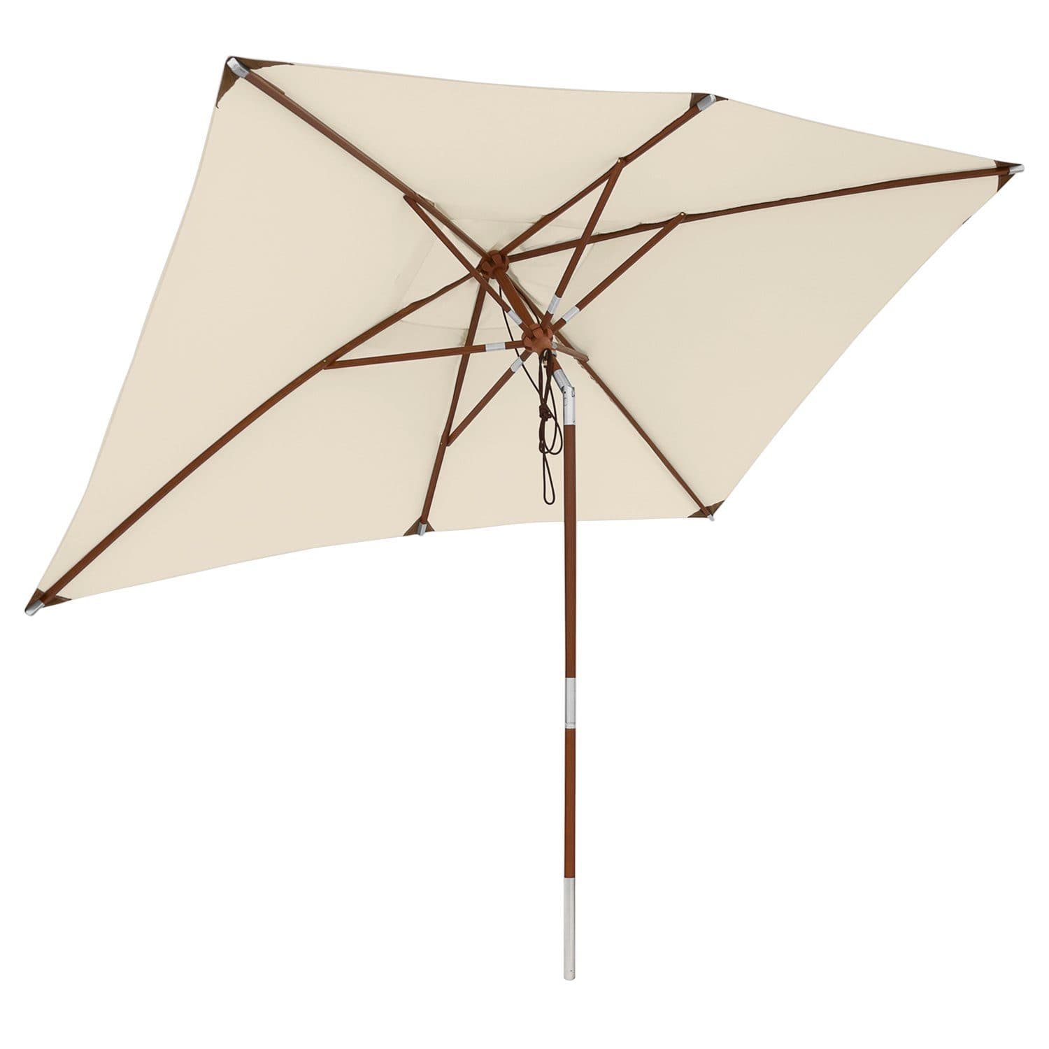 anndora-sonnenschirm Balkonschirm 2x3m rechteckig knickbar beige - Bild 2