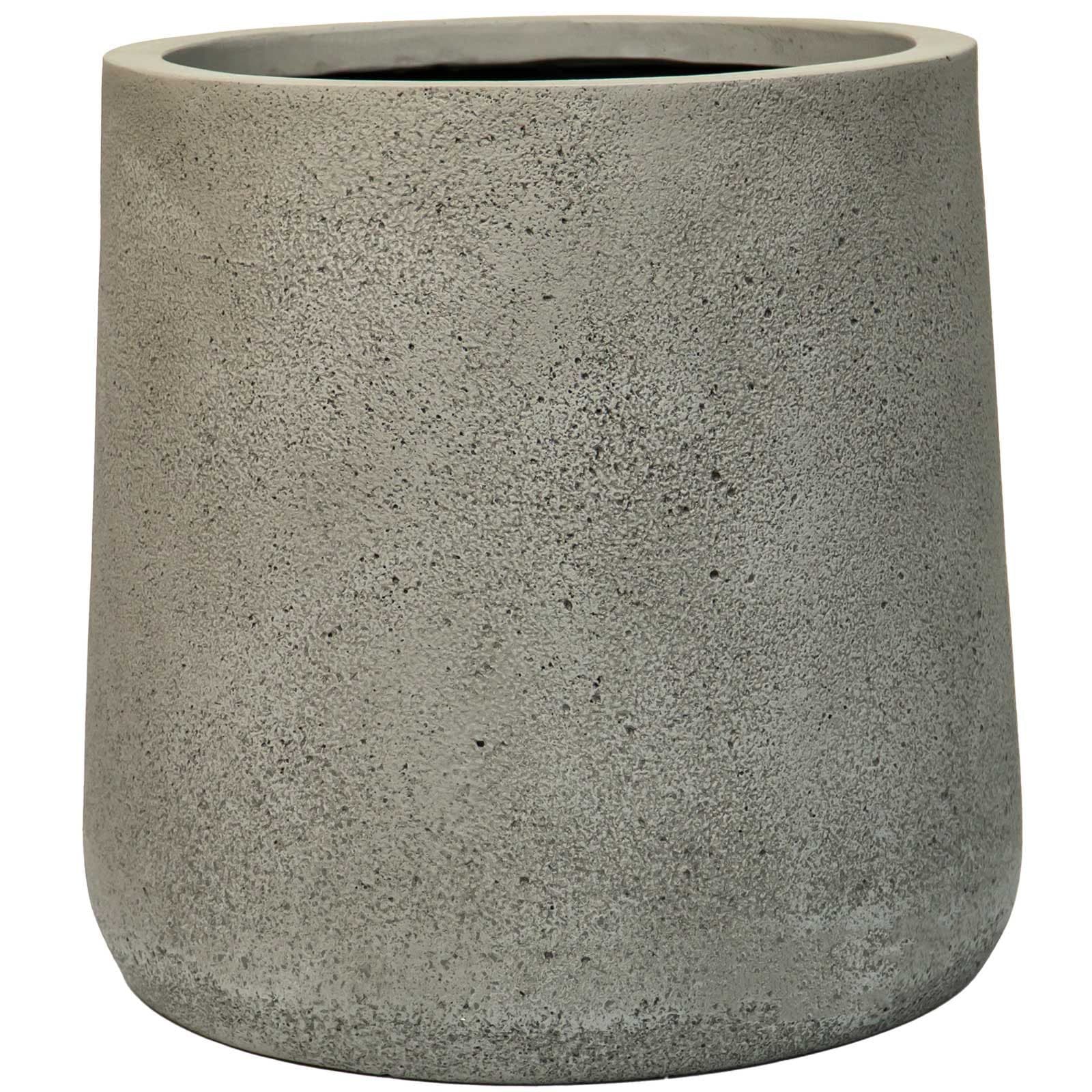 VIVANNO Blumentopf Fiberglas VEKRA Rund Vesuvgrau - Bild 2