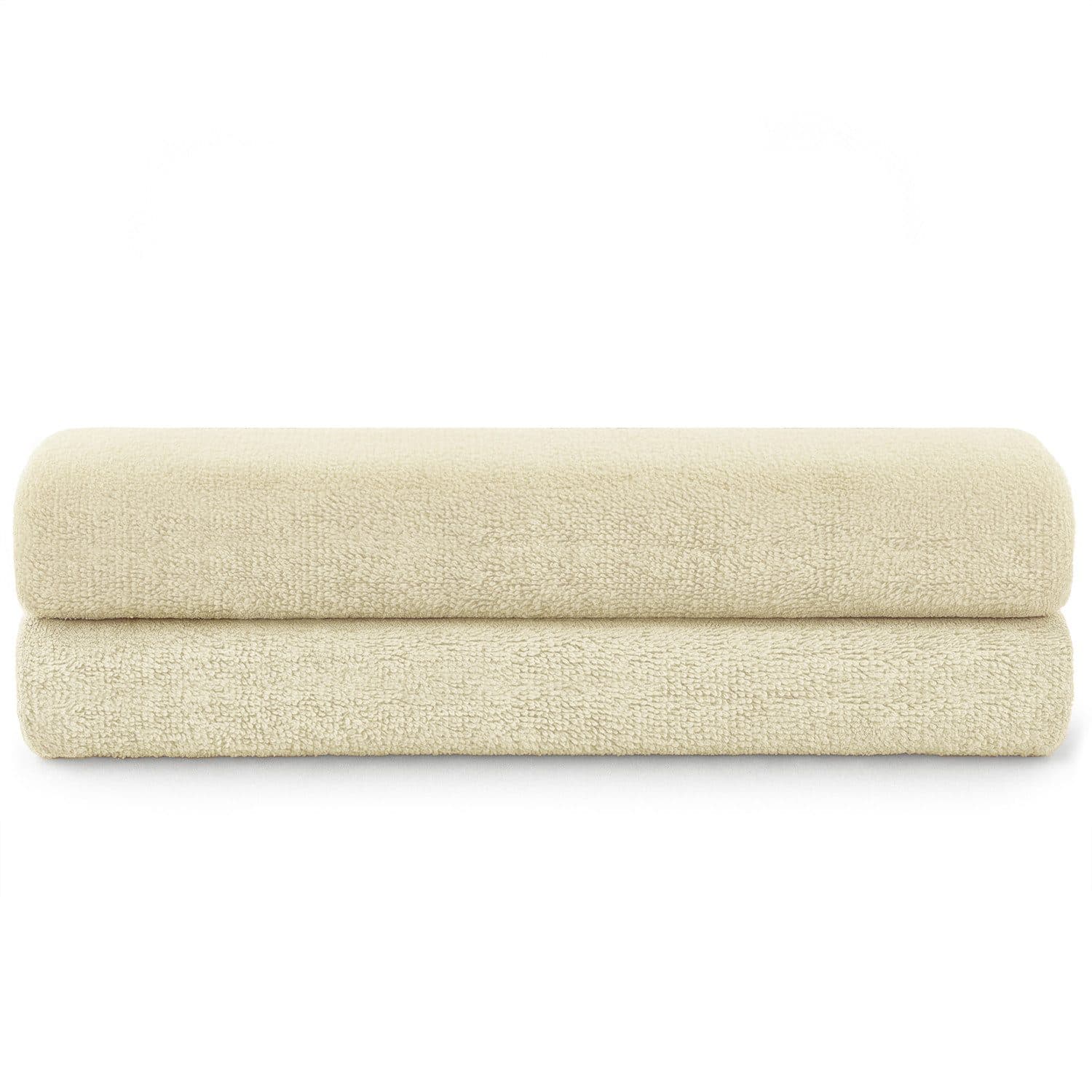 Blumtal Badetücher Premium Frottier Handtücher Set 2 teilig 100% Baumwolle Beige - Bild 2