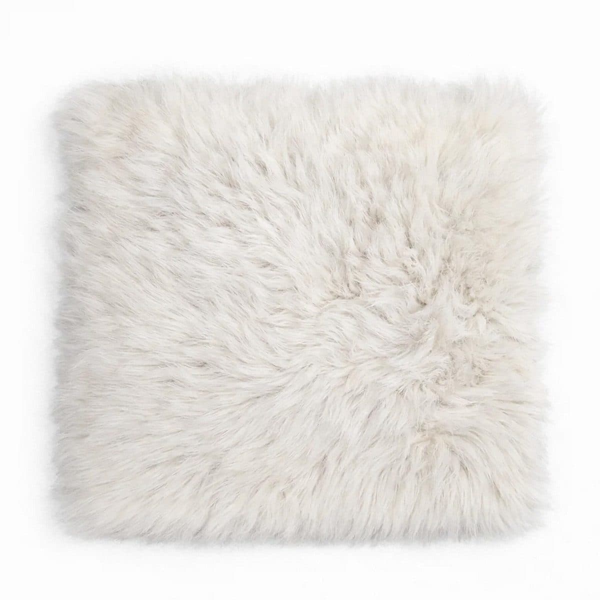Provellus Sitzkissen Vegane Felloptik 40x40 cm Weiß - Bild 2