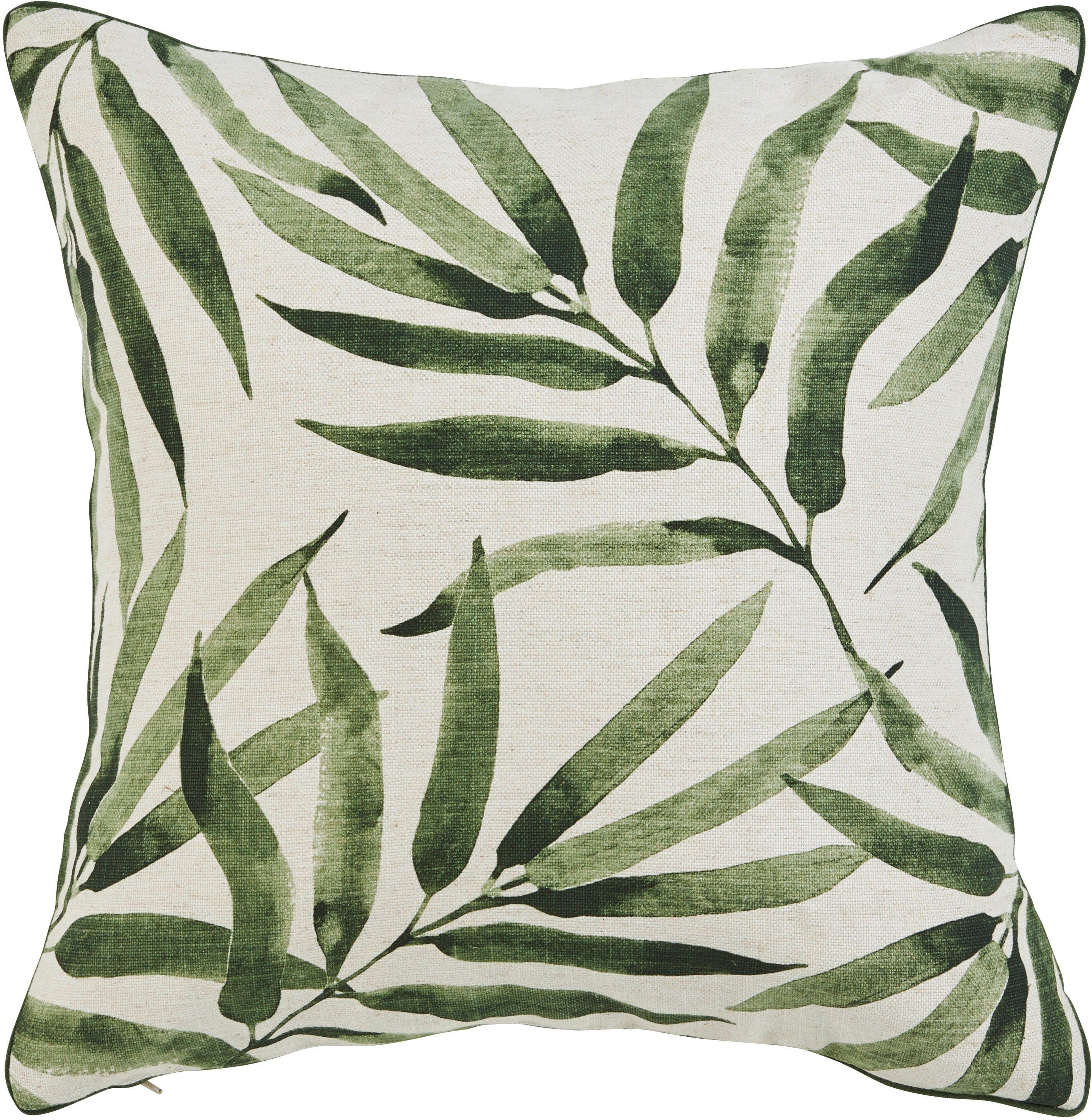 done.® Kissenhülle Bambus Beige Grün 45x45cm Polyester - Bild 2