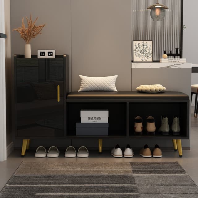 OKWISH Schuhschrank Sitzbank Eingangsbereich