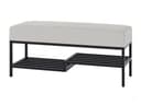 Beautysofa Polsterbank Modern mit Schuhregal Beige Bild 2