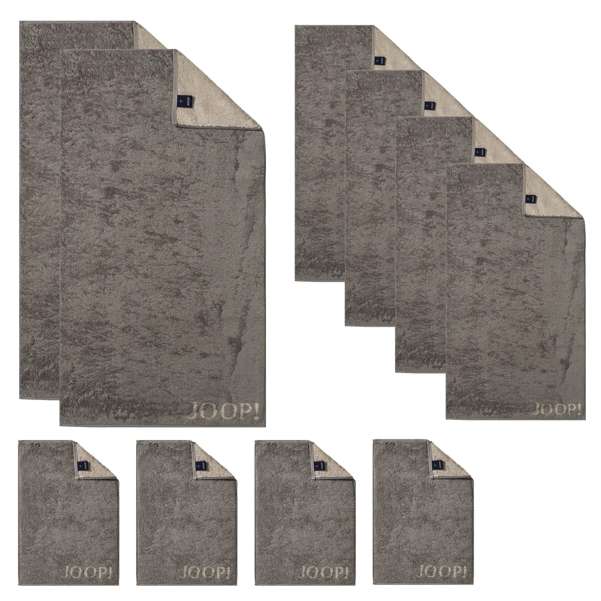 JOOP! Handtuch Set 10-tlg. Grau Frottier 1600-70 - Bild 2