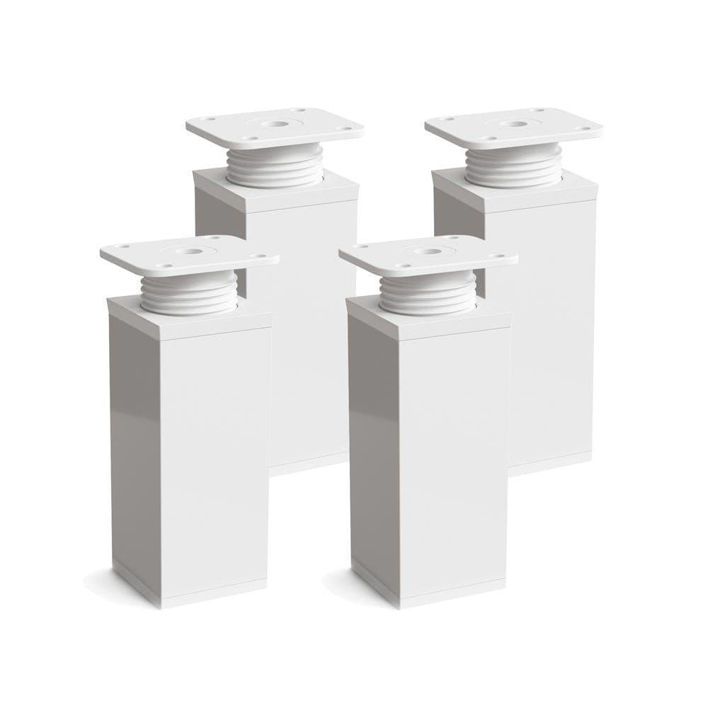 sossai® Möbelfuß MFV1 Weiß Höhenverstellbar Aluminium - Bild 2