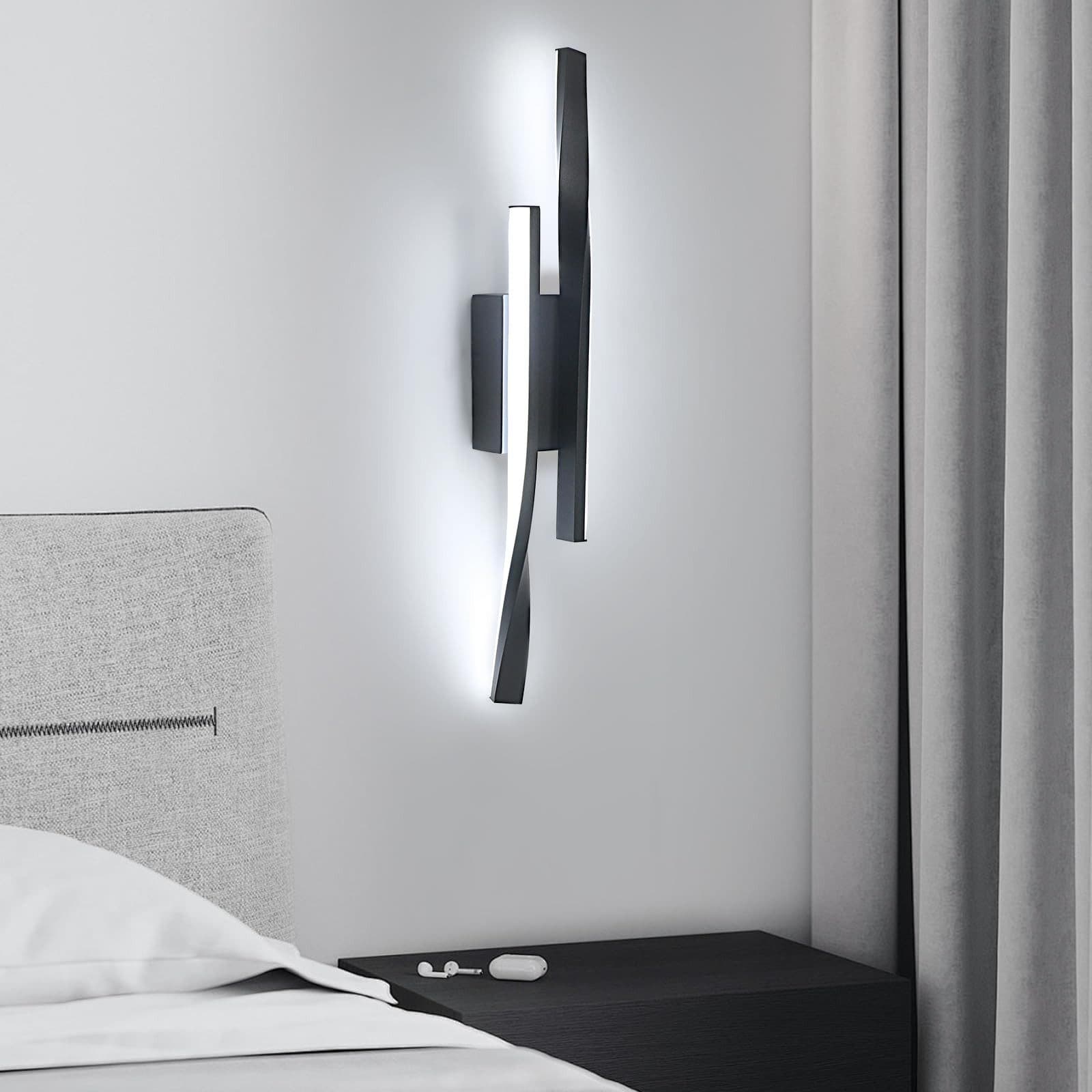 Riserva LED Wandleuchte Schwarz 16W 6500K Modern - Bild 2