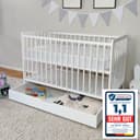 Kids Collective Babybett Weiß Massivholz mit Schublade und Lattenrost Bild 2