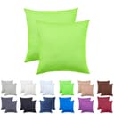 NatureMark Kissenbezüge 2er Pack Jersey Kissenhülle Apfelgrün 40x40 cm Bild 2