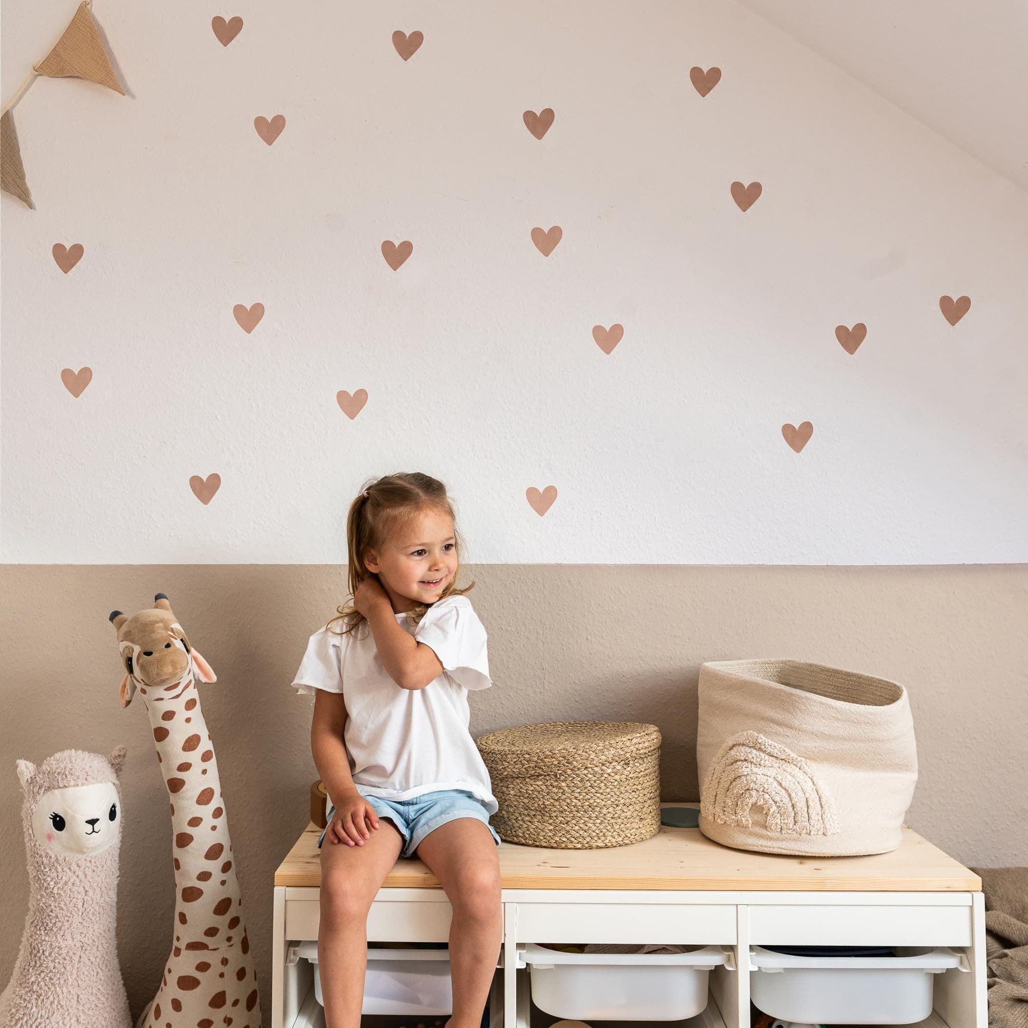 lilimaus Wandsticker Herzen & Punkte - 36 St. Wandtattoo Kinderzimmer - Bild 2