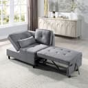 ATLANTIC HOME COLLECTION Schlafsofa Freddy Grau mit Gästebett-Funktion Bild 2