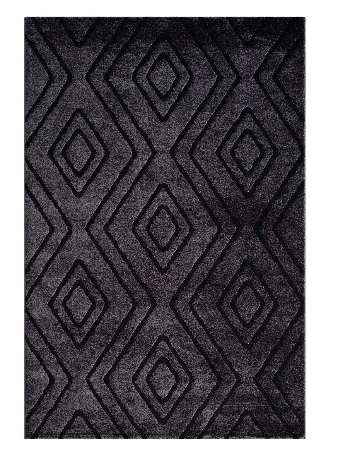 Vimoda Teppich Kurzflor Modern Super Weich, Rechteckig, 3D Effekt, Skandinavisch, Rauten - Bild 2