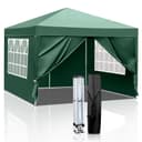 LALAHO Faltpavillon 3x3 m Gartenpavillon mit 4 Seitenteilen Bild 2