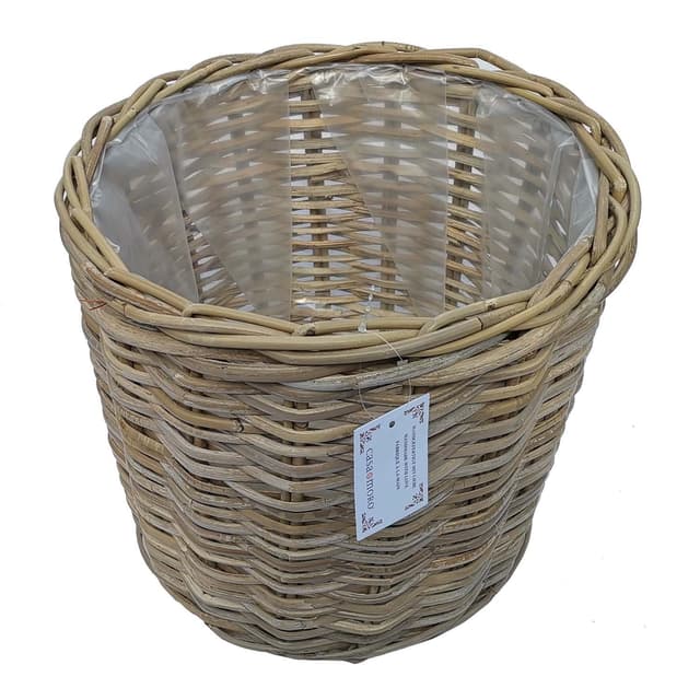 Casa Moro Rattan Korb Siena: Handgefertigter Blumenkorb für Dekoration