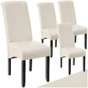tectake Esszimmerstuhl Küchenstuhl, ergonomisch, massives Hartholz (Set, 4 St) Bild 2