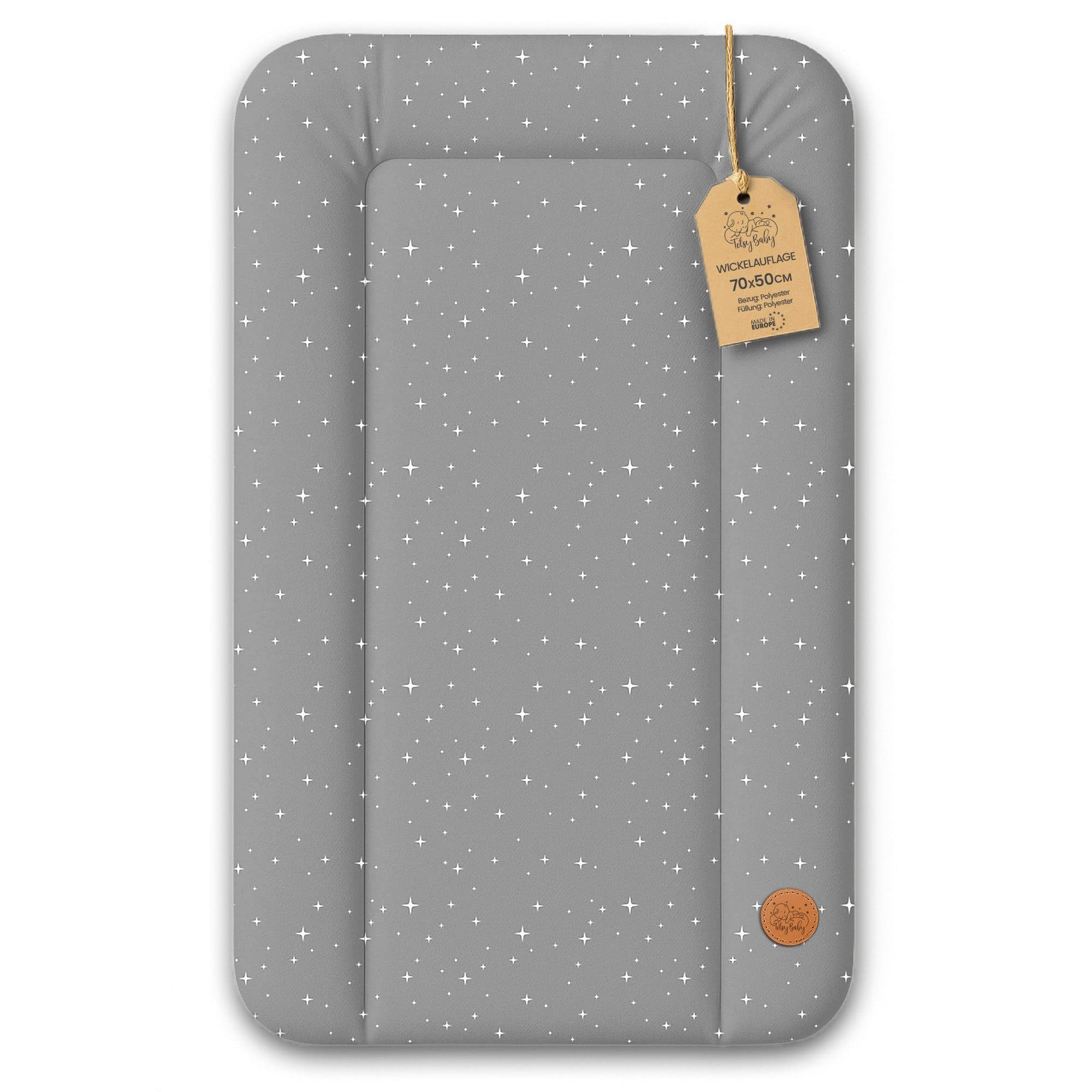 Totsy Baby Wickelauflage Grau Abwaschbar Wasserdicht Wickelmatte - Bild 2
