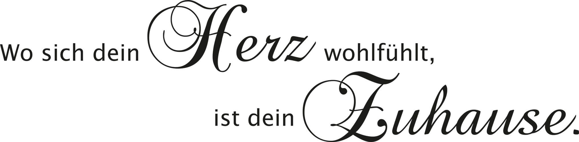OTTO HOME Wandspruch Wandaufkleber Schwarz Schriftzug Vinyl - Bild 2