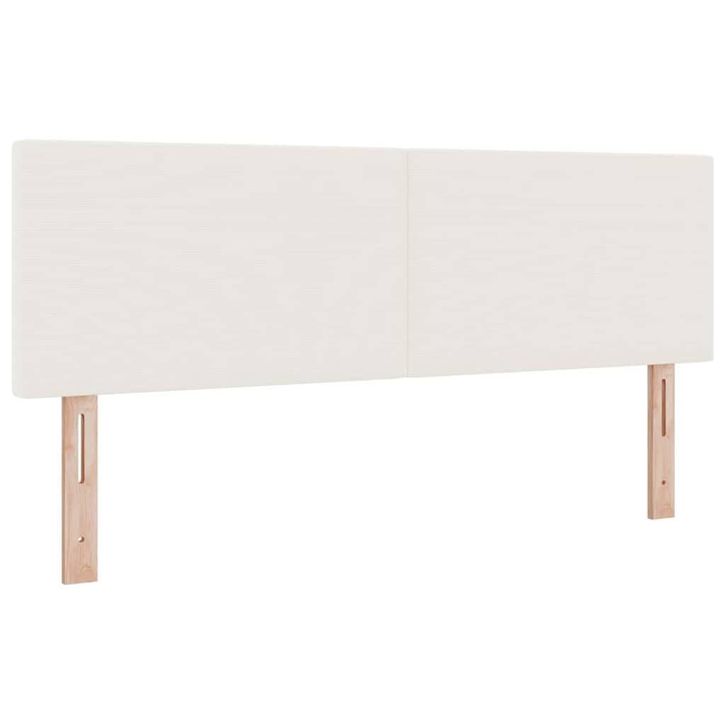vidaXL Bett Kopfteil Creme Cordstoff Höhenverstellbar Modern - Bild 2