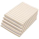 ZOLLNER Geschirrtuch 5-tlg. Set Beige-Weiß Gestreift 100% Baumwolle Bild 2
