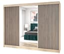 A&J MöbelLand Schiebetürenschrank FARA 200 cm mit Spiegel und 4 Schubladen Bild 2