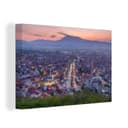 OneMillionCanvasses® Leinwandbild Blick über Prizren Kosovo Abend Bild 2