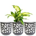 KONZEPT Blumentopf 3er Set beige/grau Polypropylen Bild 2