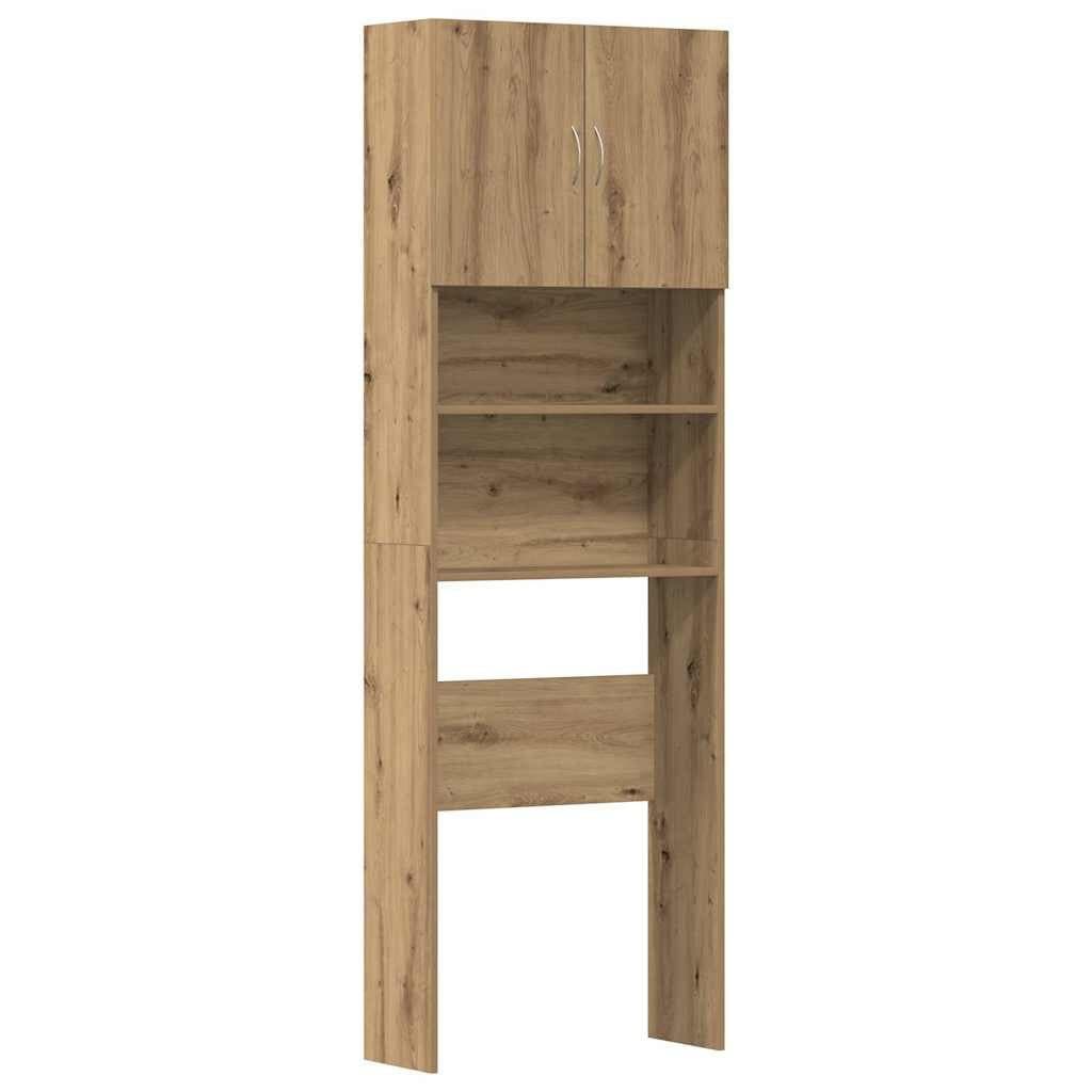 vidaXL Waschmaschinenumbauschrank Artisan-Eiche 2 Türen Holzwerkstoff - Bild 2