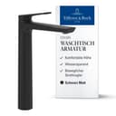 Villeroy & Boch Oasis Waschtischarmatur Matt Schwarz mit Keramikkartusche Bild 2