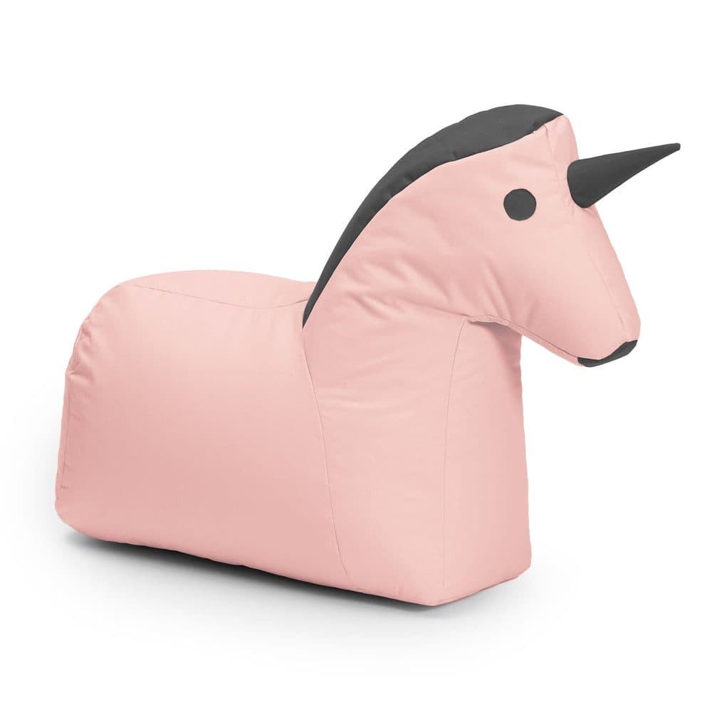 Lumaland Sitzsack Kinder Einhorn Kissen Rosa Grau Pflegeleicht - Bild 2